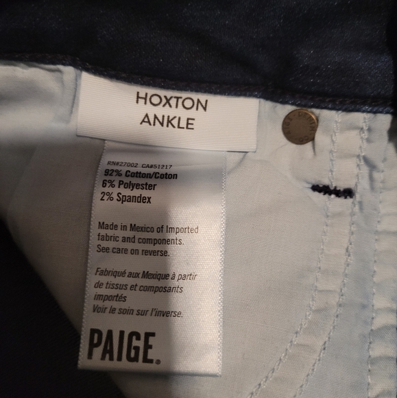 Paige Hoxton Ankle Tonal Layland Skinny Jeans Size 27 - Picture 6 of 7